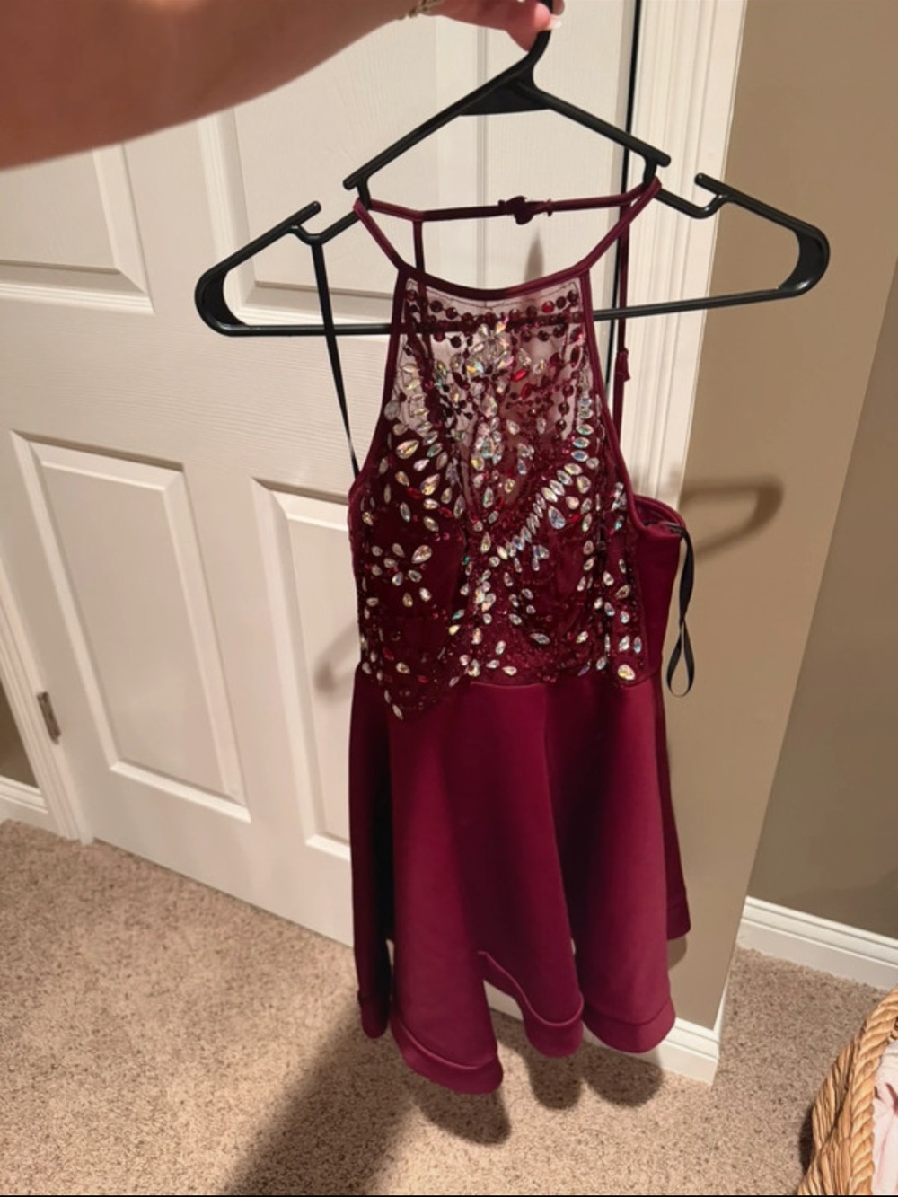 Sparkle halter formal dress